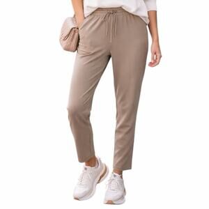 Jules & Leopold Pull On Jogger Pants Tan Drawstring Pockets Women’s Size 1X New